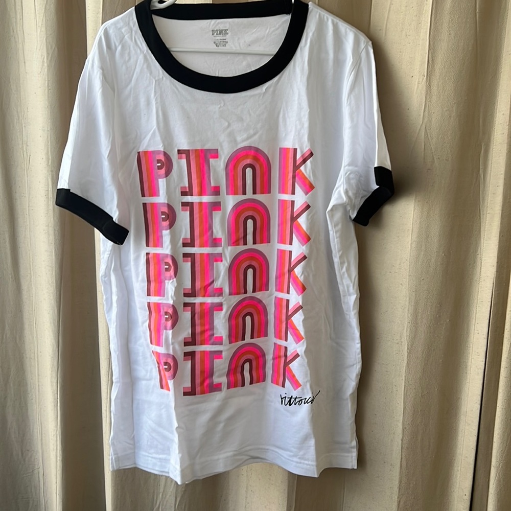 VS PINK ringer tee